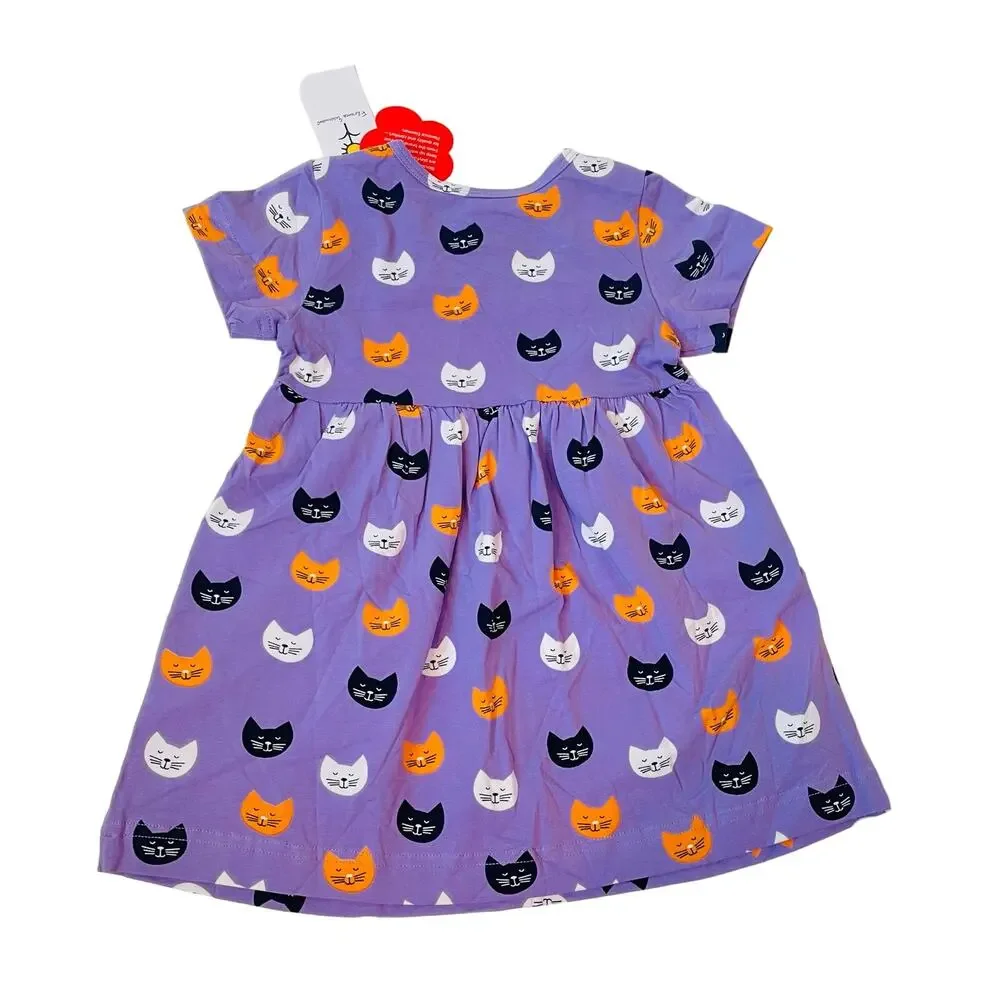 NWT Blossom + Sprout 2T Curious Cats Knit Dress